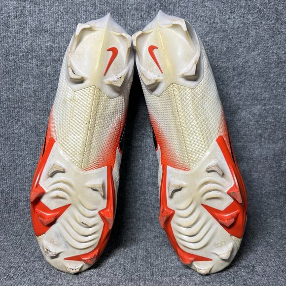 Nike Vapor Edge Pro 360 AO8277-104 Mens US 14 Shoes White Orange Football Cleats main image 9